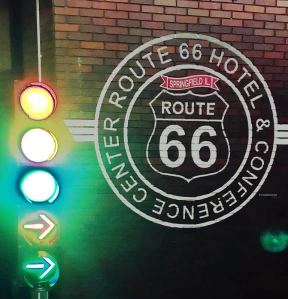 Route 66 Hotel in Springfield, IL - historic Route 66 memorabilia.